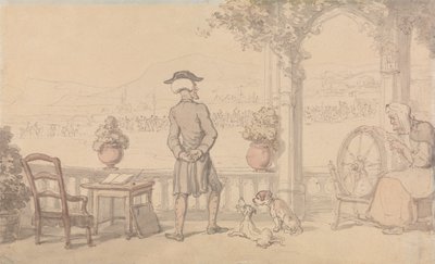 Dr. Syntax Soliloquising by Thomas Rowlandson
